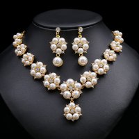SET673 - Retro Two Peice Bridal Pearl Set